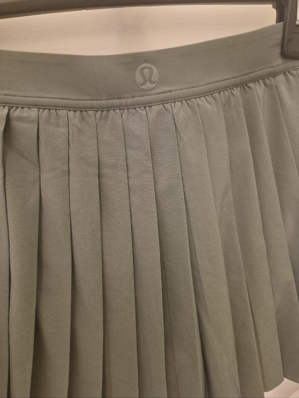 lululemon athletica Pleated Mini Skirt in Ar.y Green.
